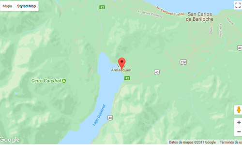 Mapa y contacto de Lago Gutierrez Lodge